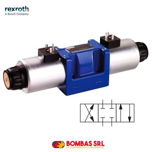 ELECTROVALVULA DIRECCIONAL REXROTH CETOP 5 - 4 VIAS 3 POSICIONES - CENTRO E