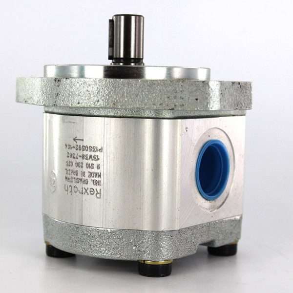 Bomba Hidraulica Rexroth 14 cm3 - Tapa Rectangular 36,5mm - Eje Liso con chaveta 18mm
