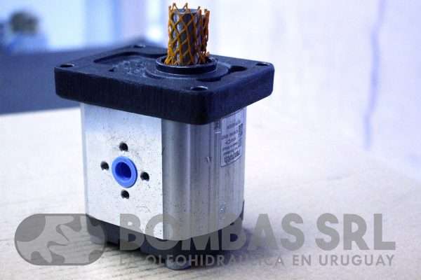 Bomba Hidraulica Rexroth 22 cm3 - Tapa Rectangular 36,5mm - Eje Liso con Chaveta 18mm