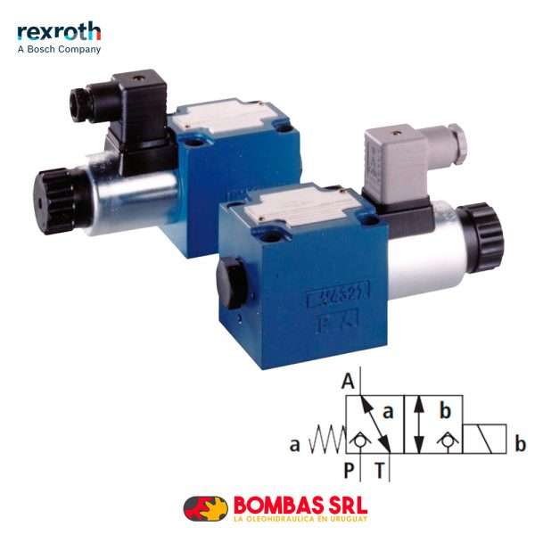 ELECTROVALVULA DIRECCIONAL REXROTH CETOP 5 DE ASIENTO - 3 VIAS 2 POSICIONES - CENTRO CK