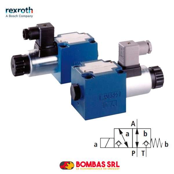 ELECTROVALVULA DIRECCIONAL REXROTH CETOP 5 DE ASIENTO - 3 VIAS 2 POSICIONES - CENTRO UK