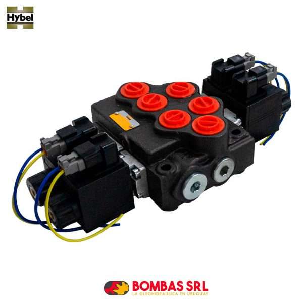 COMANDO ELECTRICO MONOBLOCK - 2 PALANCAS - 50 L/MIN - PRESION MAXIMA 310 BAR
