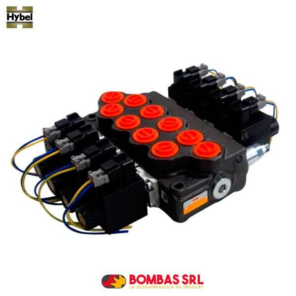 COMANDO ELECTRICO MONOBLOCK - 4 PALANCAS - 50 L/MIN - PRESION MAXIMA 310 BAR