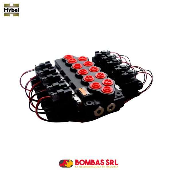 COMANDO ELECTRICO MONOBLOCK - 5 PALANCAS - 50 L/MIN - PRESION MAXIMA 310 BAR