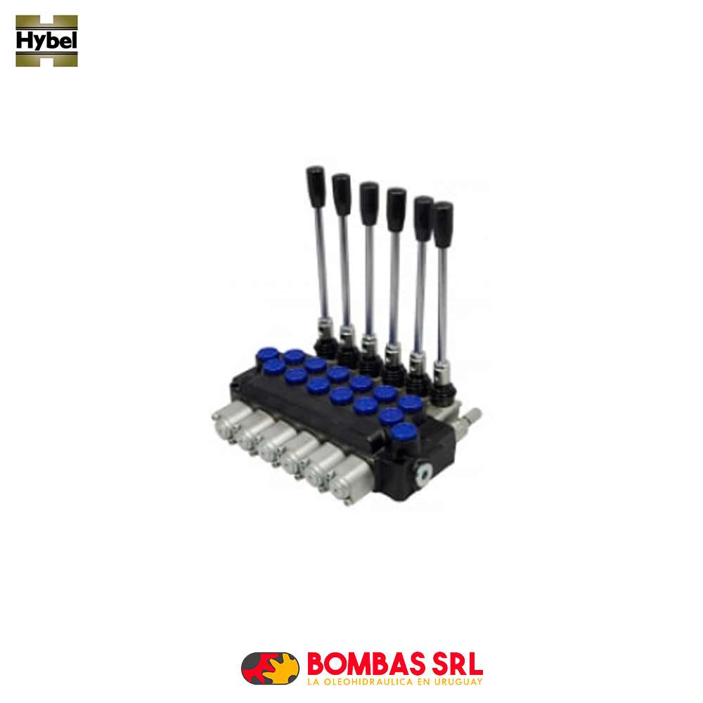COMANDO MONOBLOCK - 6 PALANCAS - 50 L/MIN - PRESION MAXIMA 310 BAR