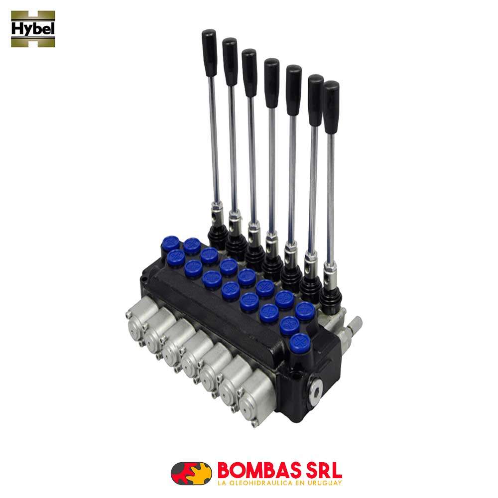COMANDO MONOBLOCK - 7 PALANCAS - 50 L/MIN - PRESION MAXIMA 310 BAR