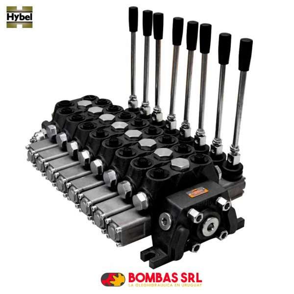 COMANDO APILABLE - 8 PALANCAS 100 L/MIN - PRESION MAXIMA 315 BAR